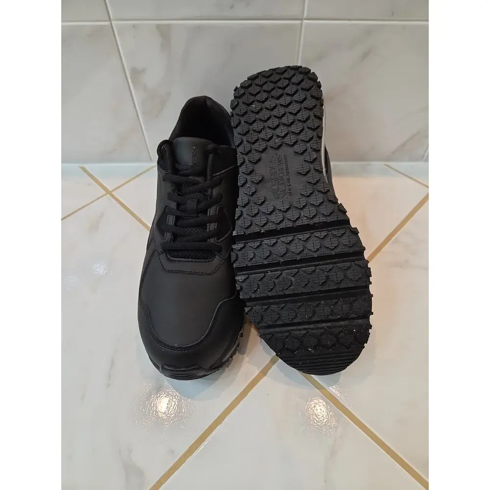 Shoes For Crews - Geo Athletic Shoes -Men's Black, Size 10.5